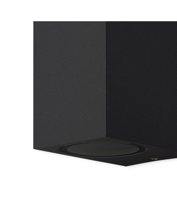 KANDANCHU * APLIQUE EXTERIOR CUAD. 2L*GU10 NEGRO